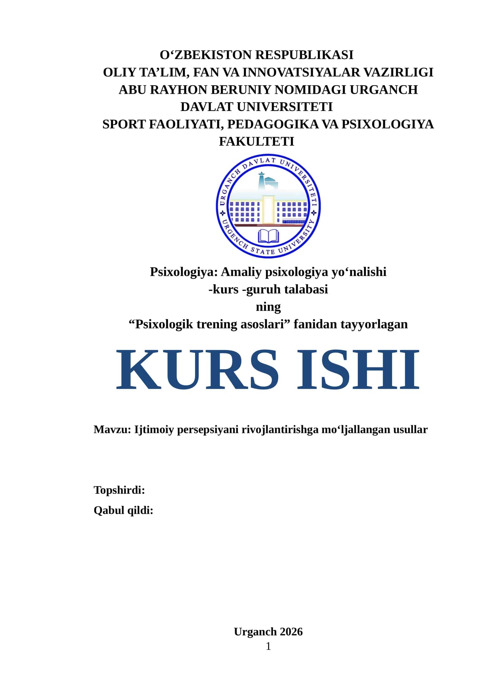 Ijtimoiy persepsiyani rivojlantirishga mo‘ljallangan usullar