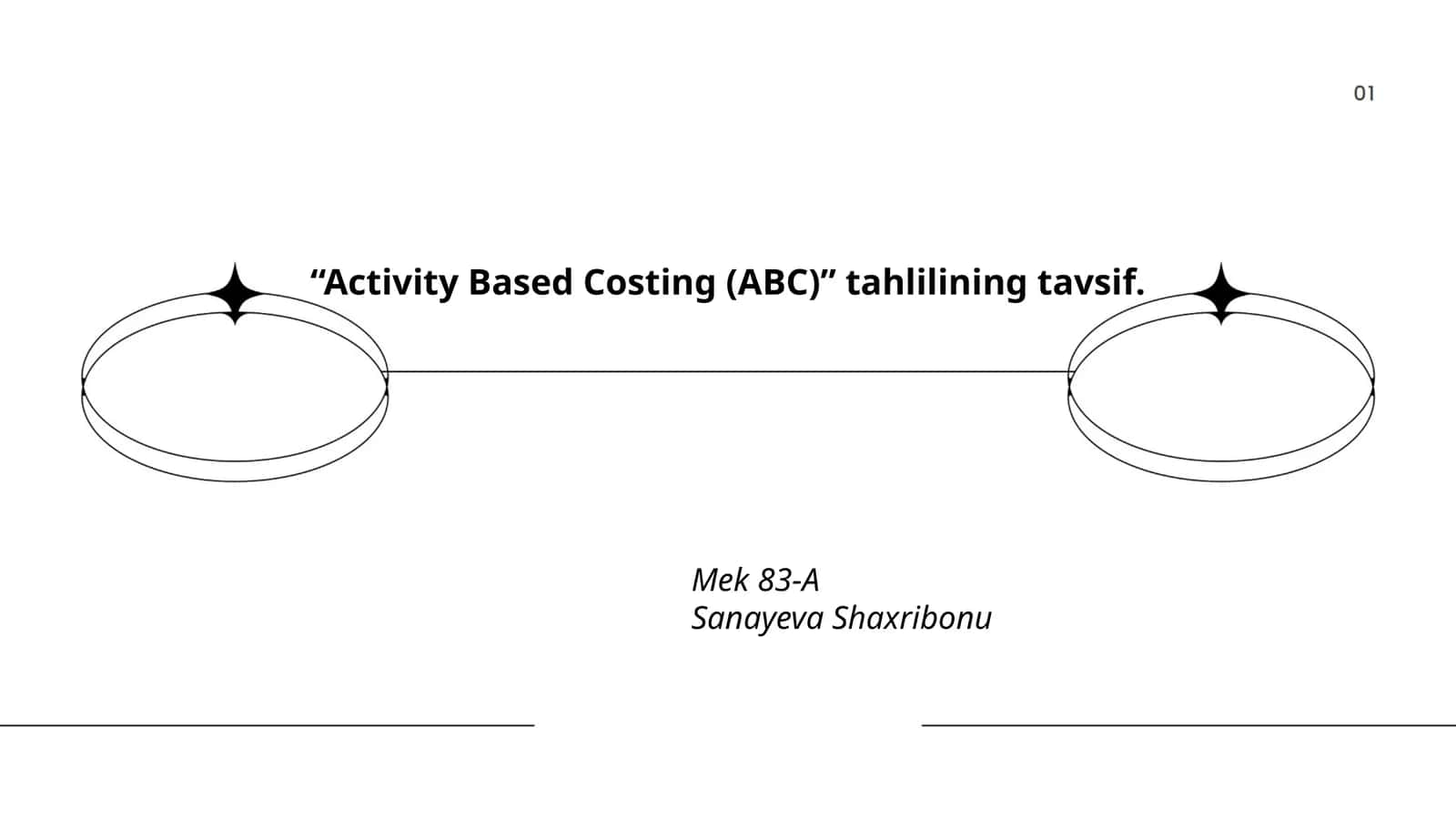 Faoliyatga asoslanuvchi xarajatlar (ABC) tushunchasi