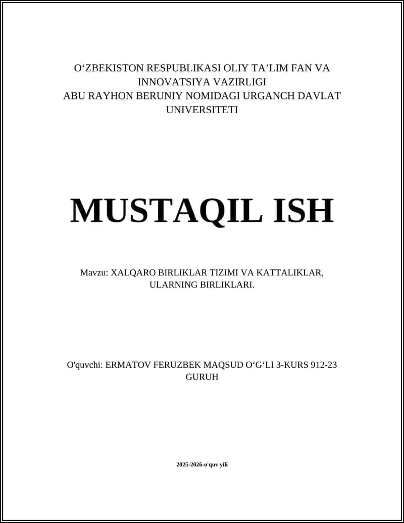 Xalqaro birliklar tizimi (SI) — tarixi va rivojlanishi