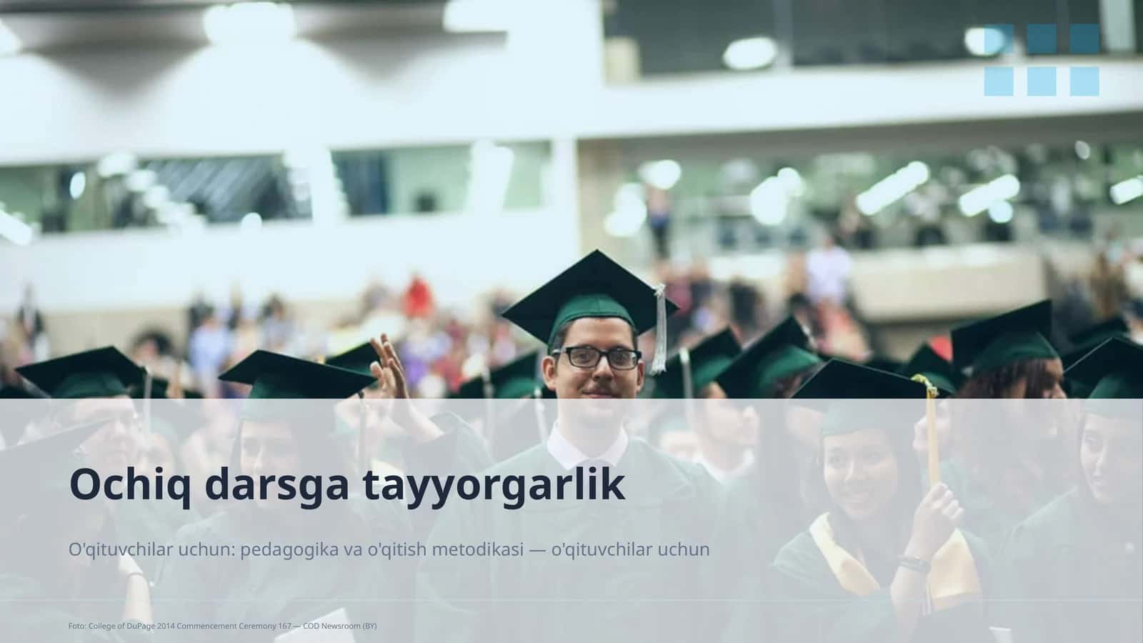 Ochiq darsga tayyorgarlik