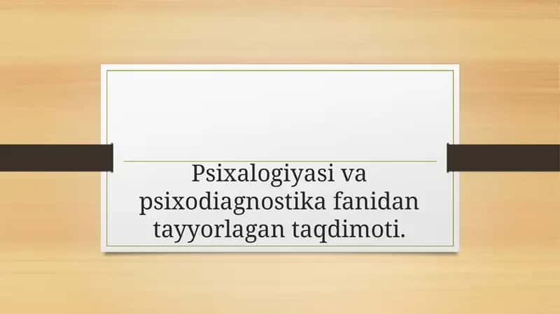 Bolalar psixalogiyasi nazariya va amaliyot
