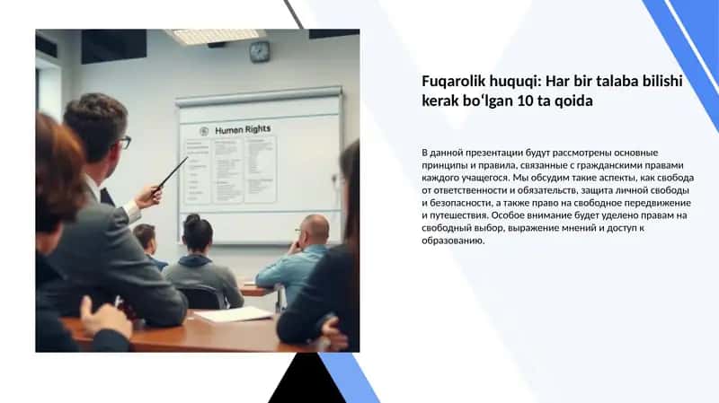 Fuqarolik huquqi: Har bir talaba bilishi kerak bo‘lgan 10 ta qoida