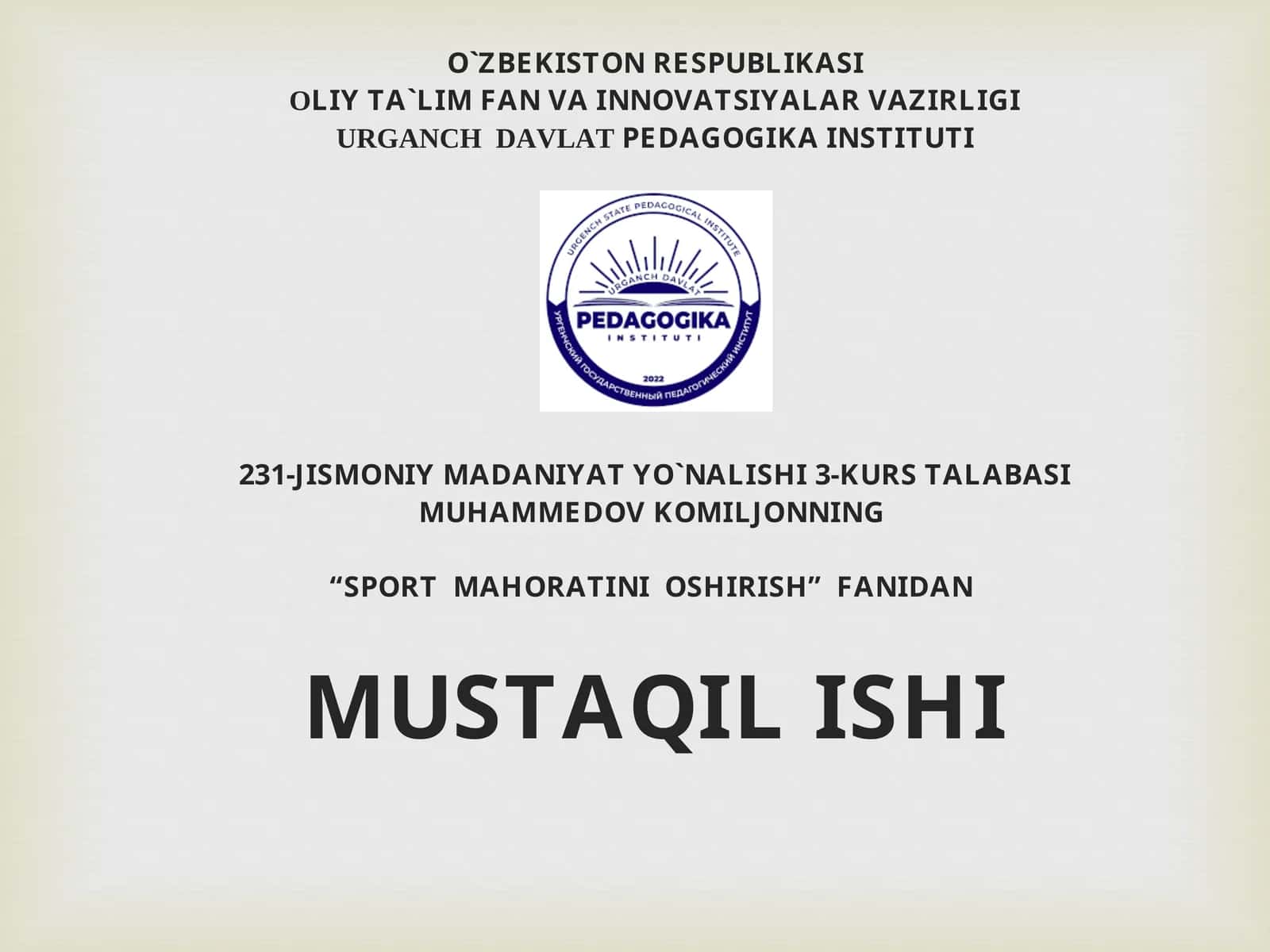 Futbol o‘yin mashqlar taktikasi usullarini o‘rgatishni takomillashtirish hamda mahoratini oshirish.