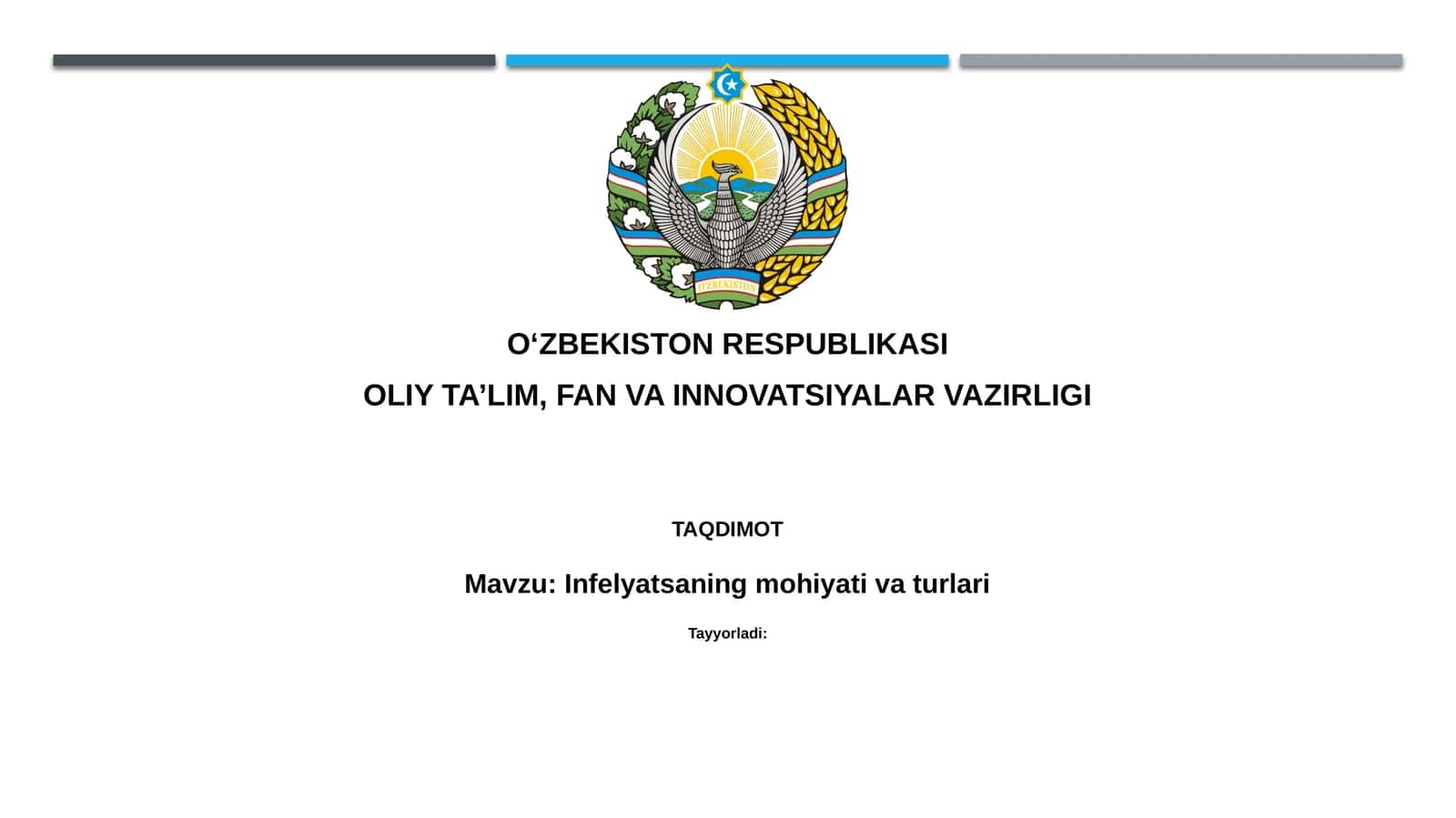 Infelyatsaning mohiyati va turlari
