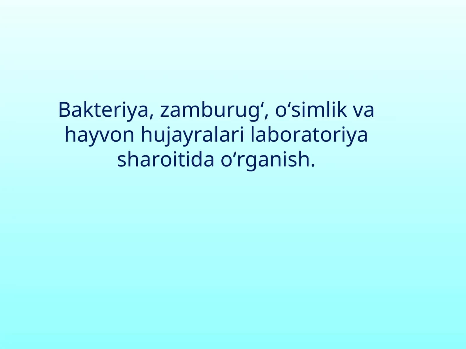 Hujayra va uning tuzulishi