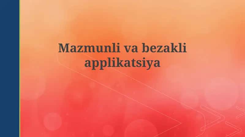 Figurali va dekorativ applikatsiya