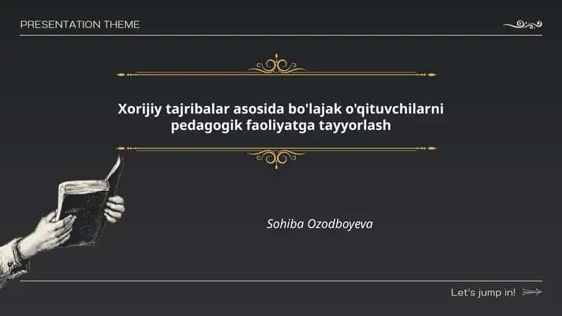Xorijiy tajribalar asosida bo'lajak o'qituvchilarni pedagogik faoliyatga tayyorlash