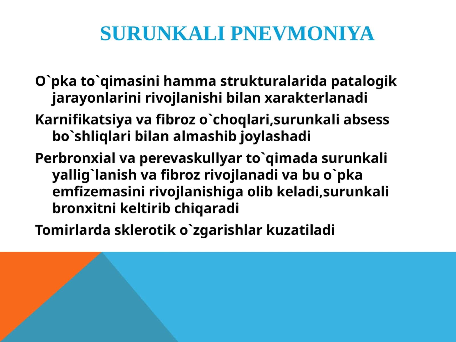 Surunkali pnevmoniya