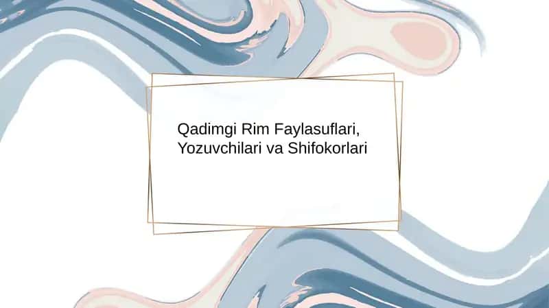 Qadimgi Rim Faylasuflari