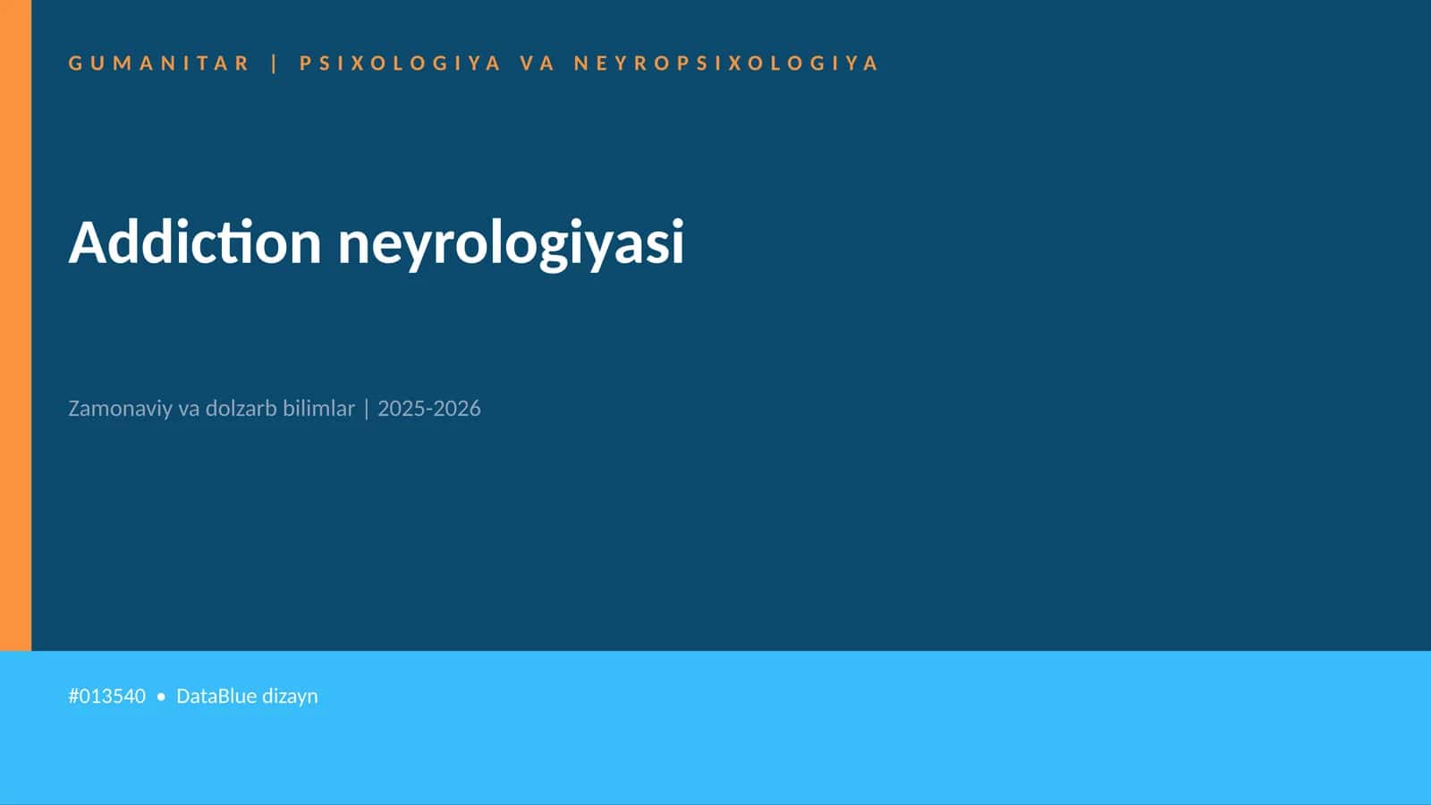 Addiction neyrologiyasi