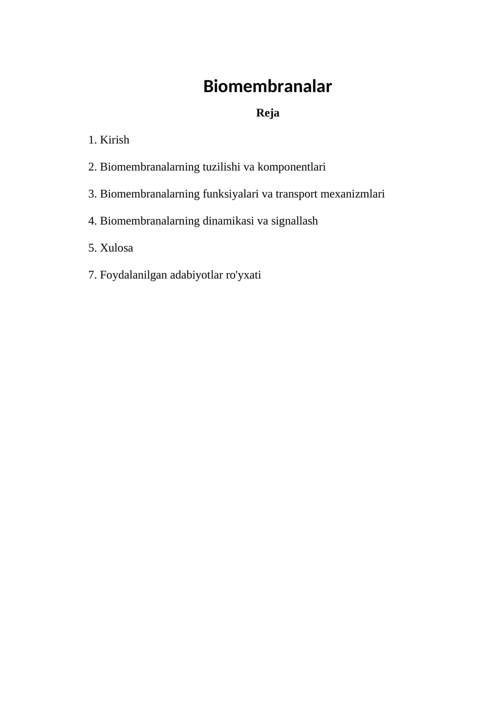 Biomembranalar