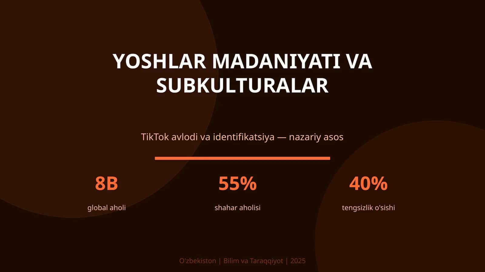 Yoshlar madaniyati va subkulturalar
