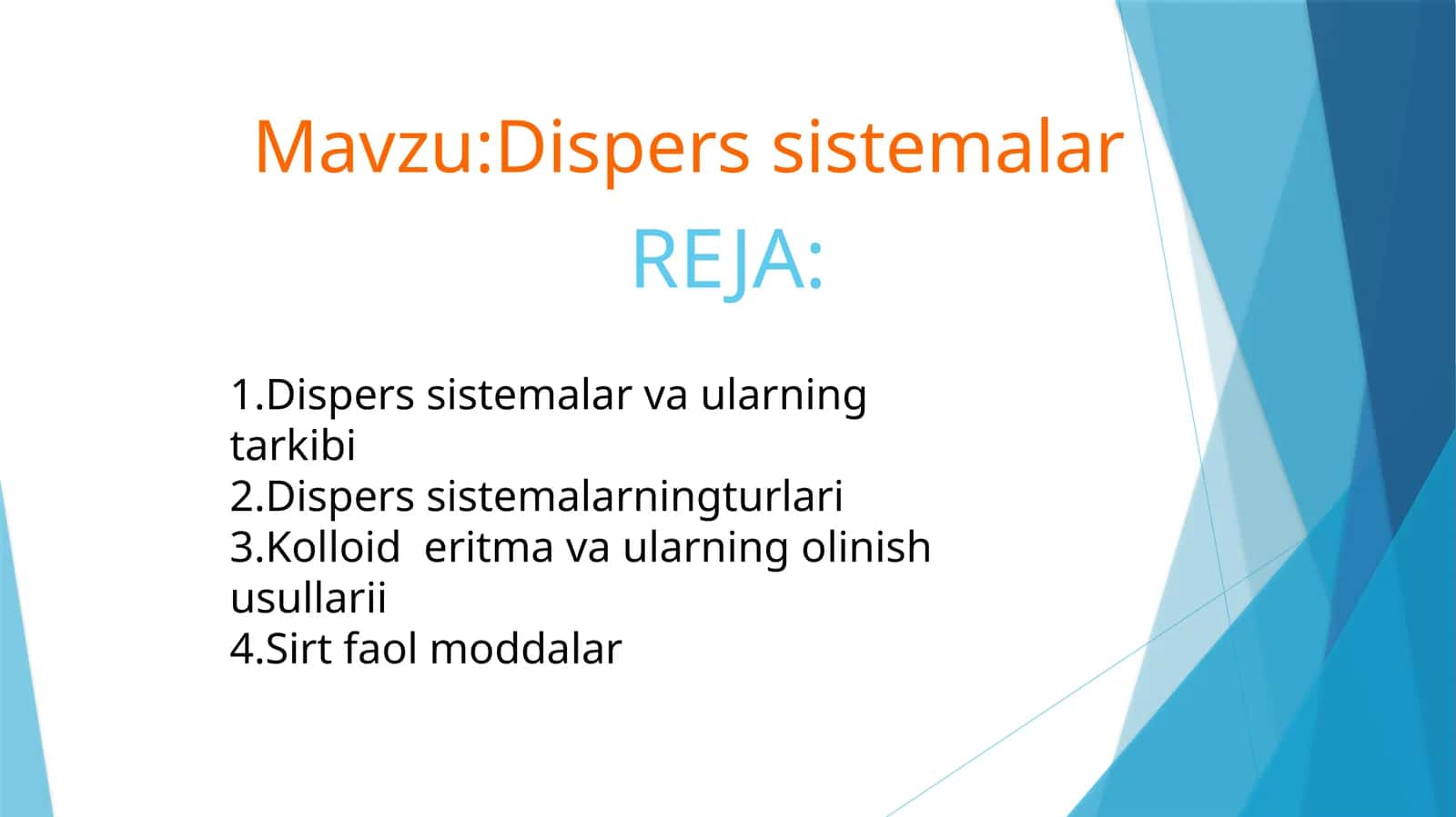 Dispers sistemalar