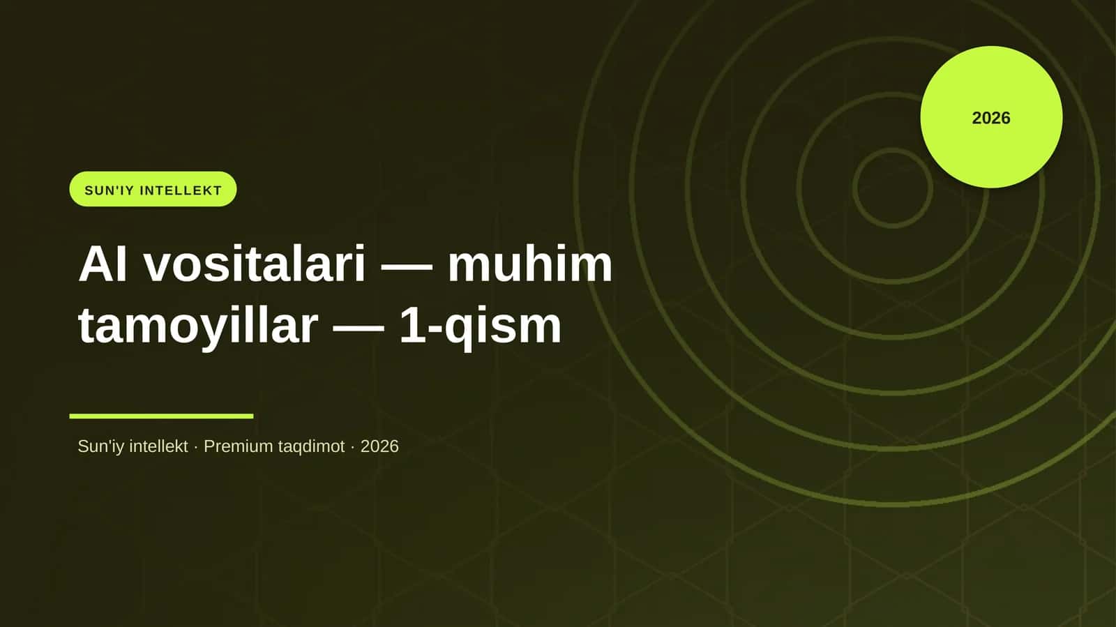 SUN'IY INTELLEKT