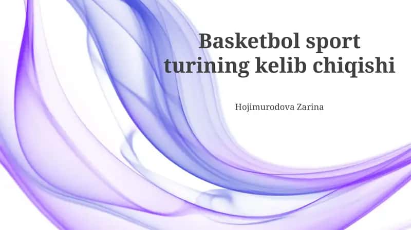 Basketbol sport turining kelib chiqishi