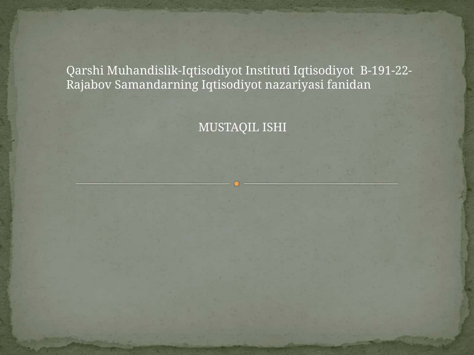 Agrar munosabatlar va ijara haqqi renta