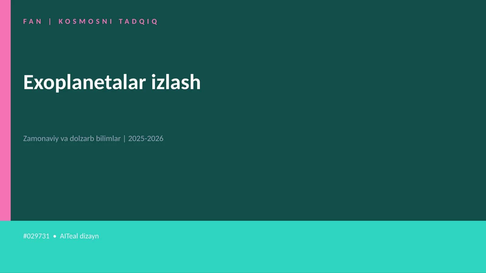KOSMOSNI TADQIQ