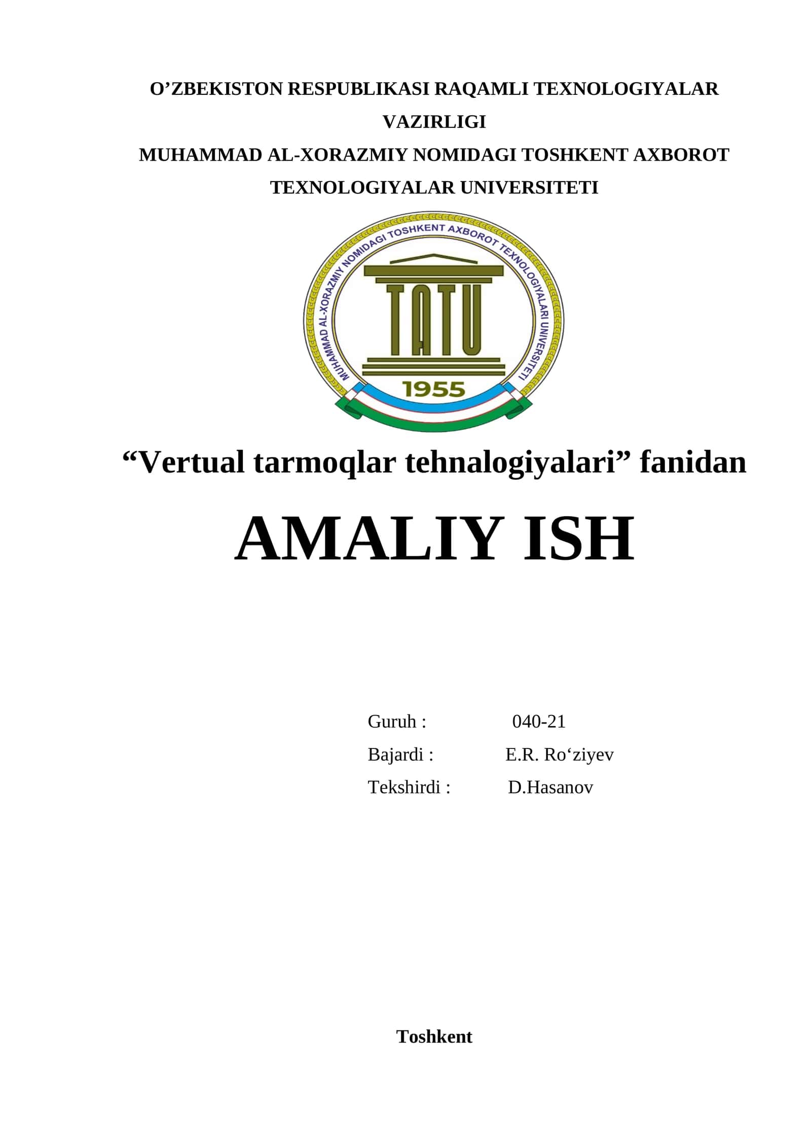 VMware ESXi asosida korporativ tarmoq qurish