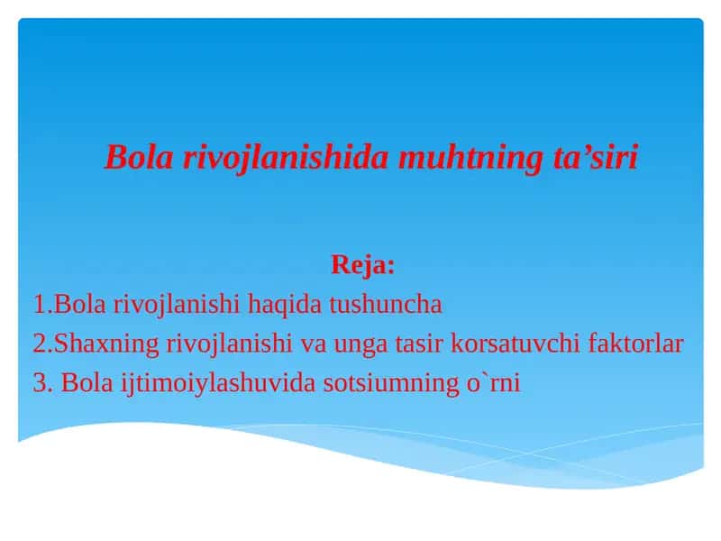 Bolalarda Nutq buzilishini yuzaga keltiruvchi sabablar