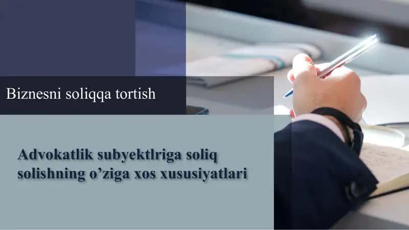 Biznesni soliqqa tortish