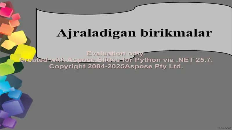 Ajraladigan birikmalar