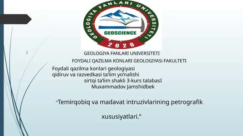 Foydali qazilma konlari geologiyasi