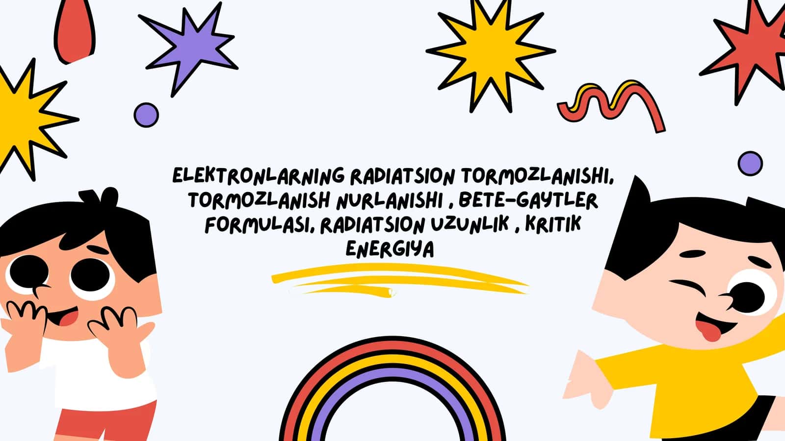 ELEKTRONLARNING RADIATSION TORMOZLANISHI