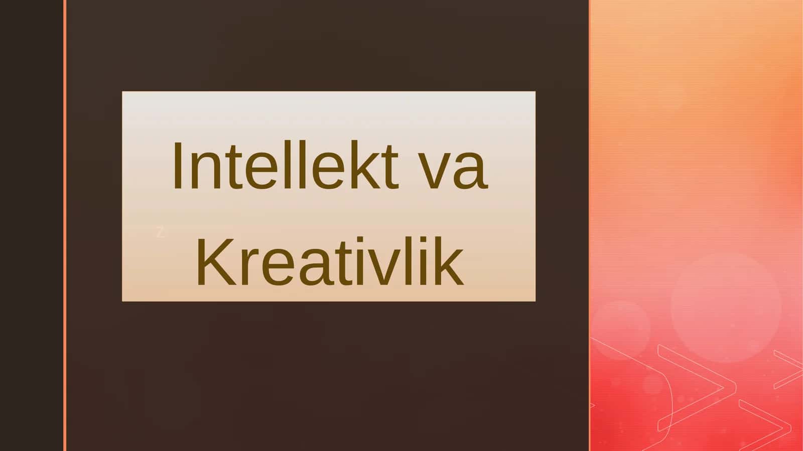IntellektvaKreativlik
