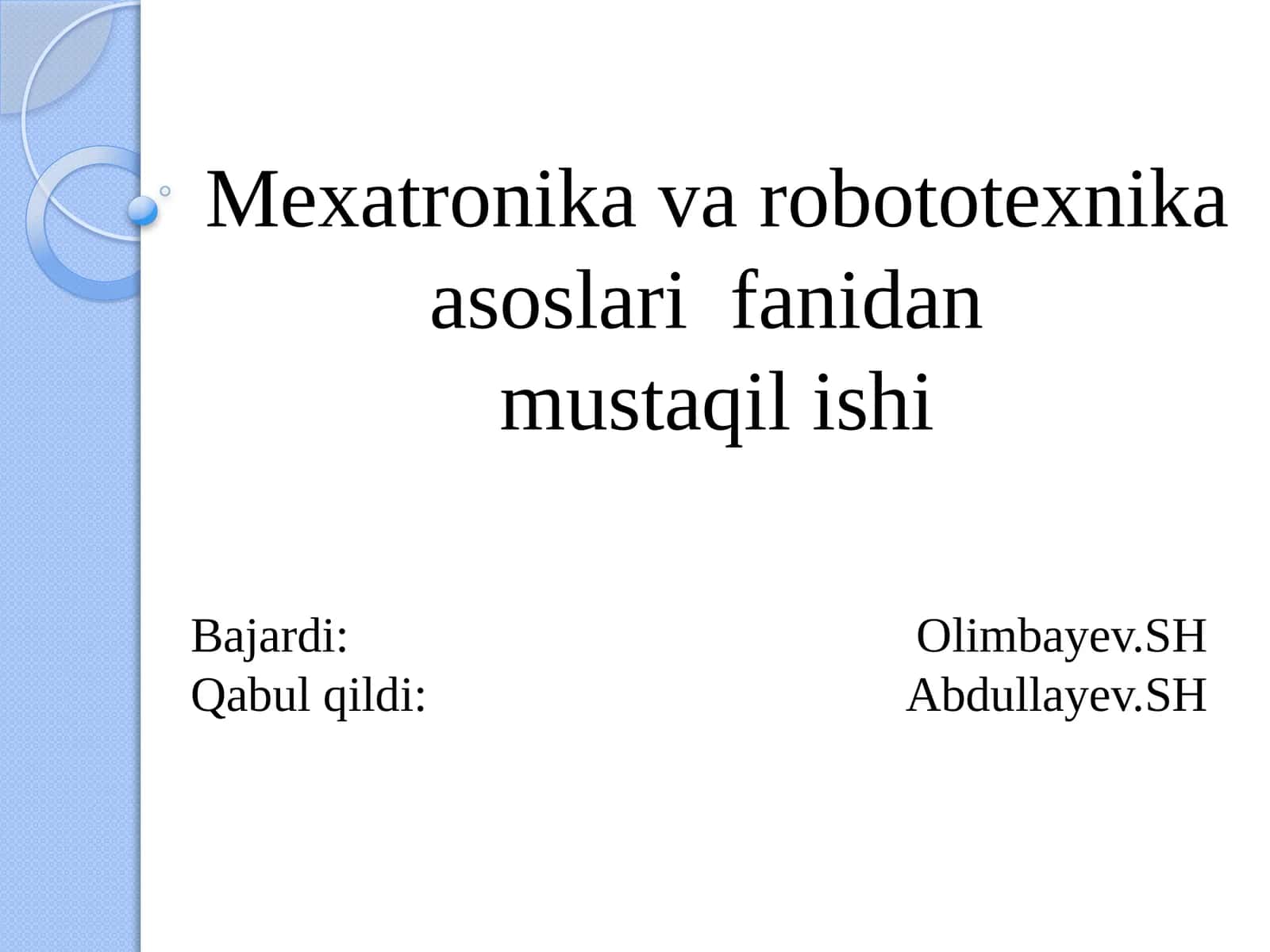 Avtomobil sozlik da qo'llaniladigan robotlar