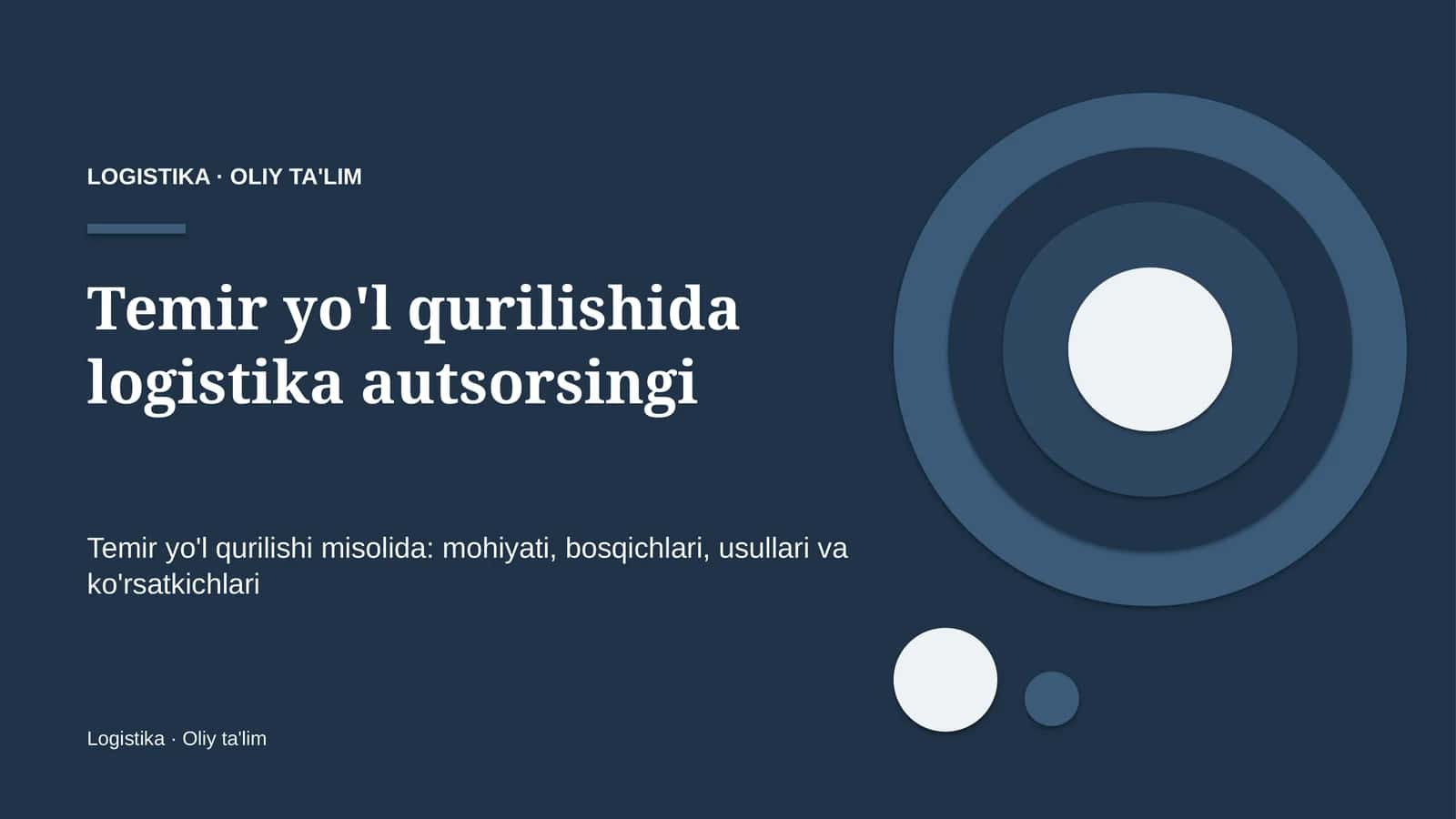 temir yo'l qurilishida logistika autsorsingi 7527