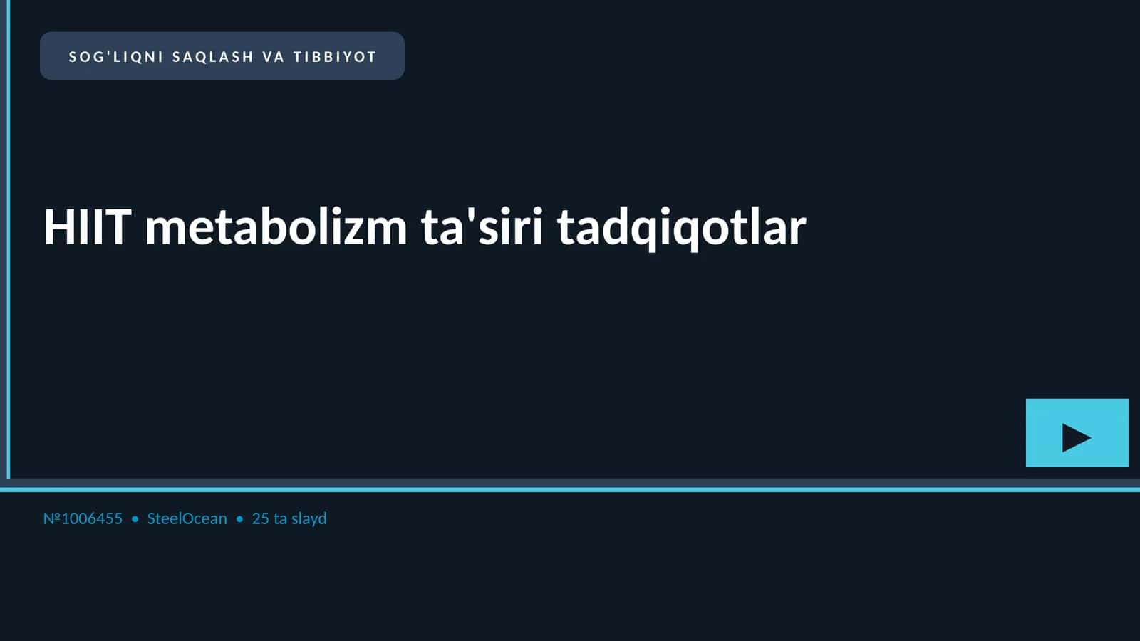 HIIT metabolizm ta'siri tadqiqotlar