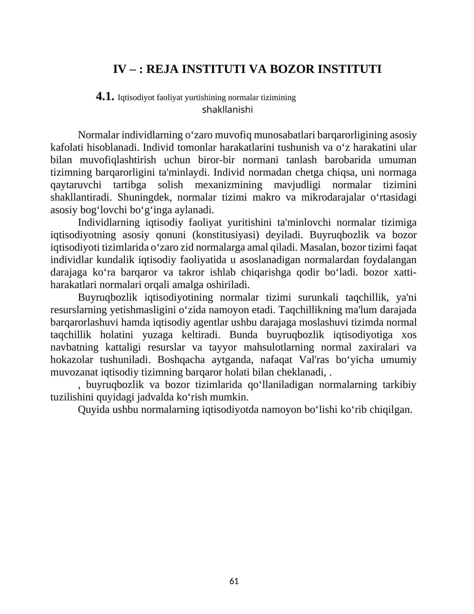 Normalar tizimi