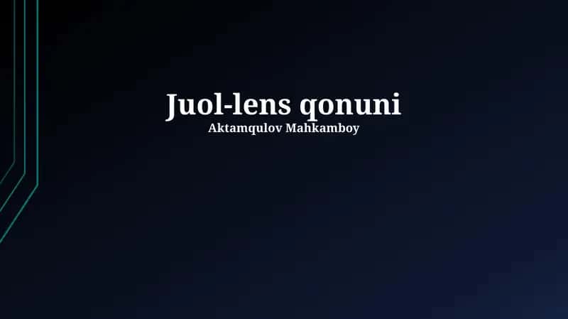 Juol-lens qonuni