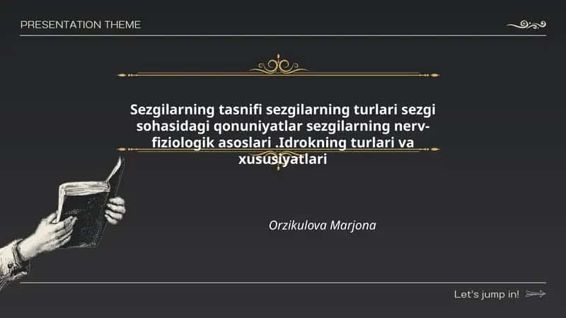Sezgilarning tasnifi