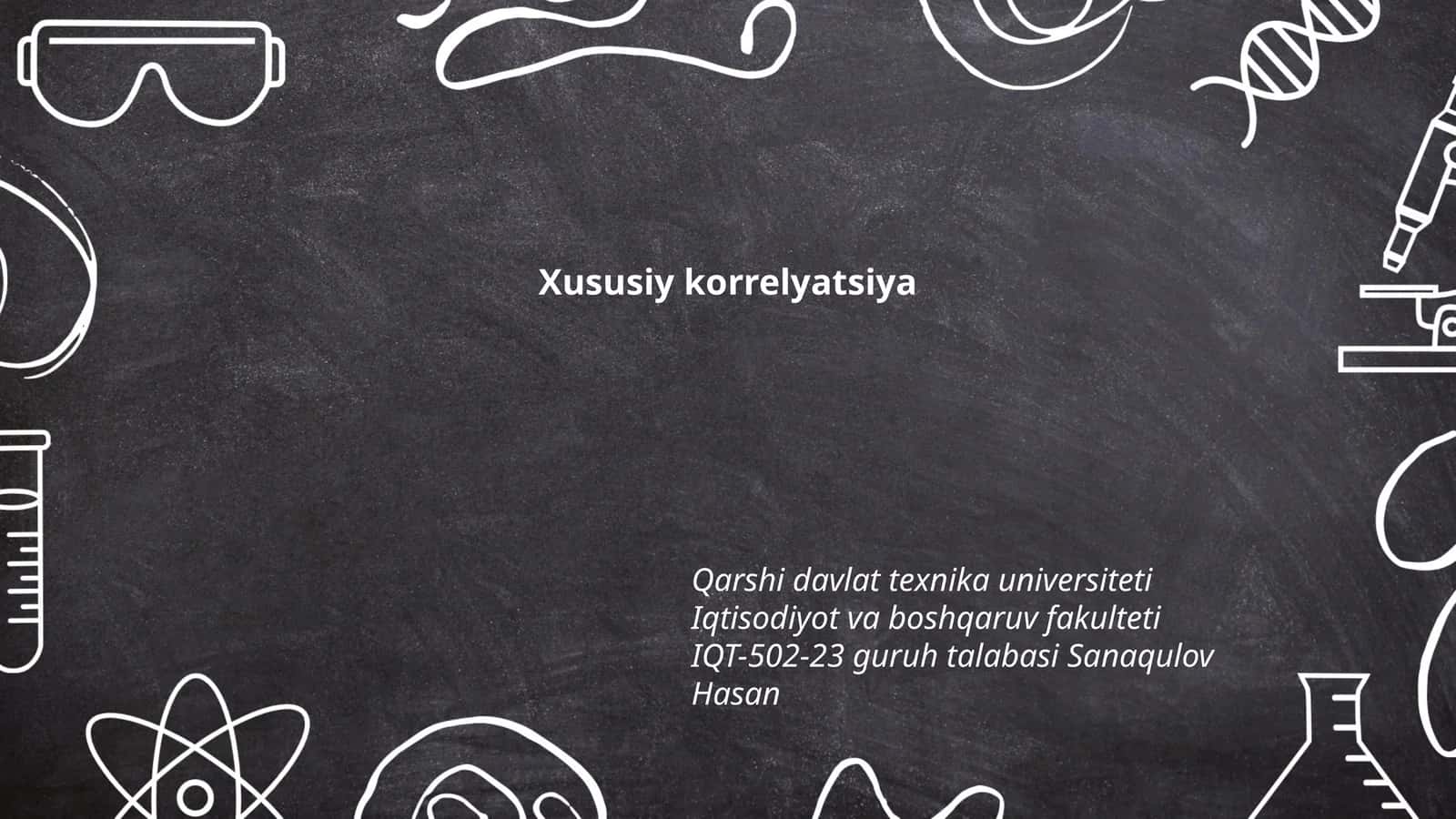Xususiy korrelyatsiya
