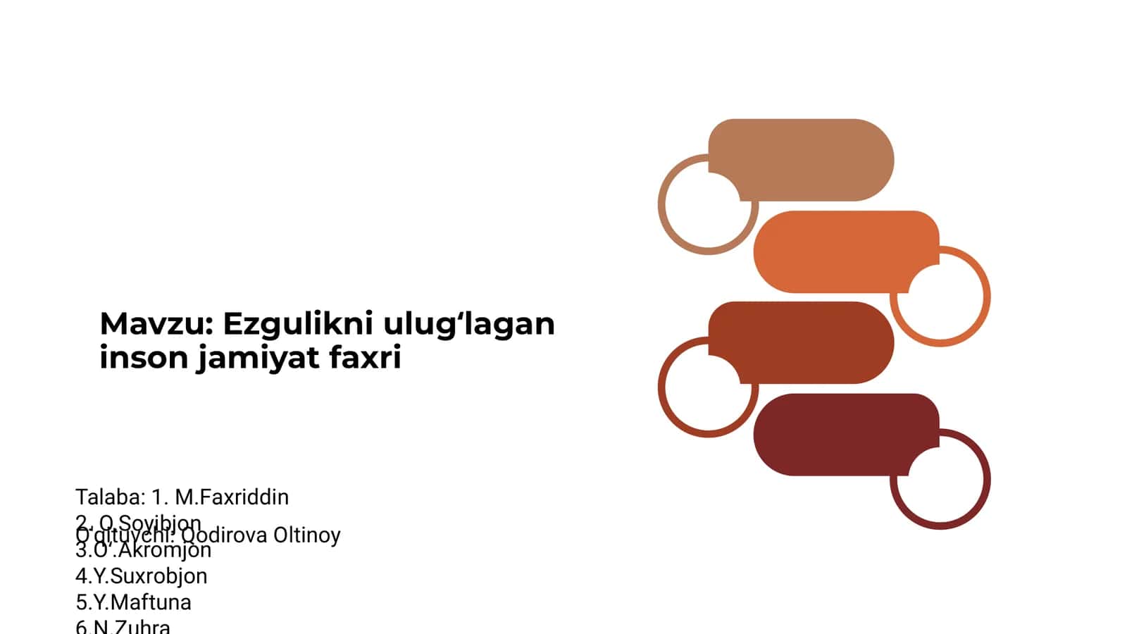 Ezgulikni ulugʻlagan inson jamiyat faxri