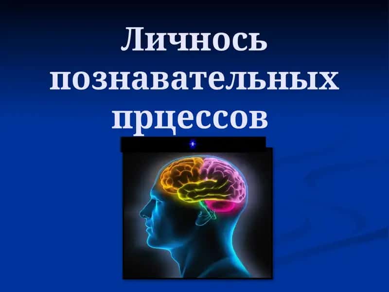 Личнось познавательных процессов