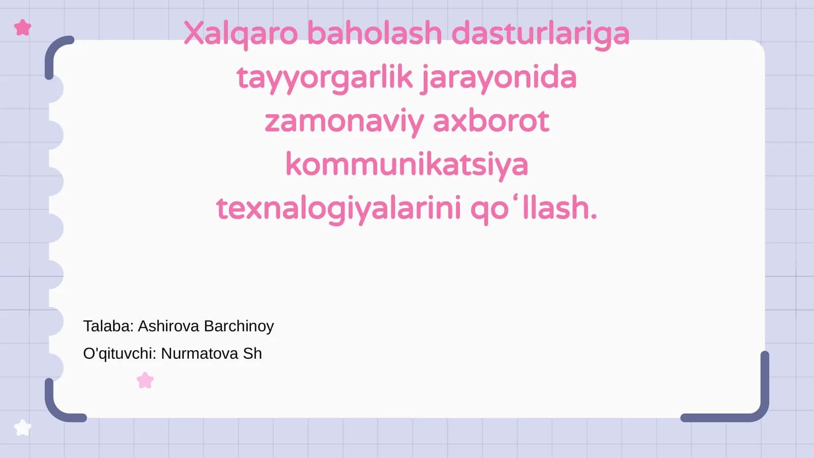 Zamonaviy axborot kommunikatsiya texnologiyalari