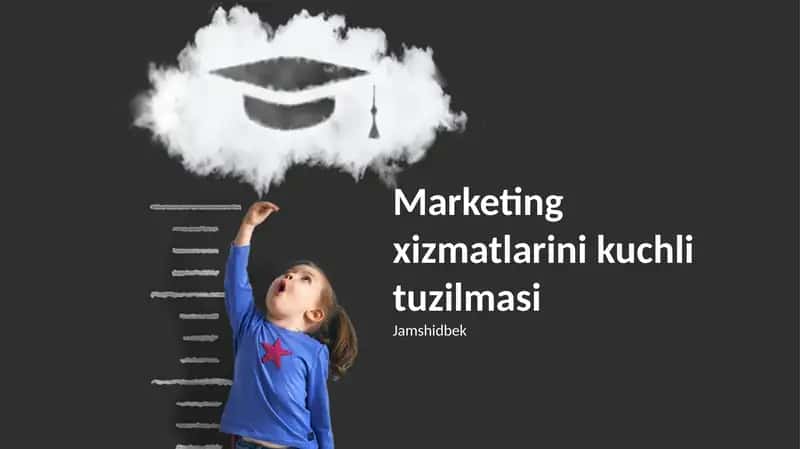 Marketing xizmatlarini kuchli tuzilmasi