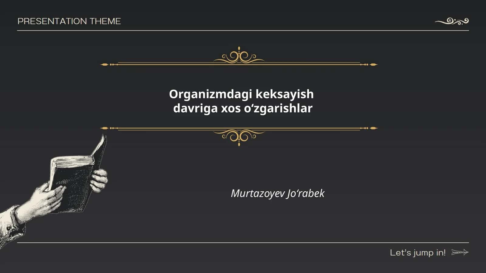 Organizmdagi keksayishdavriga xos oʻzgarishlar