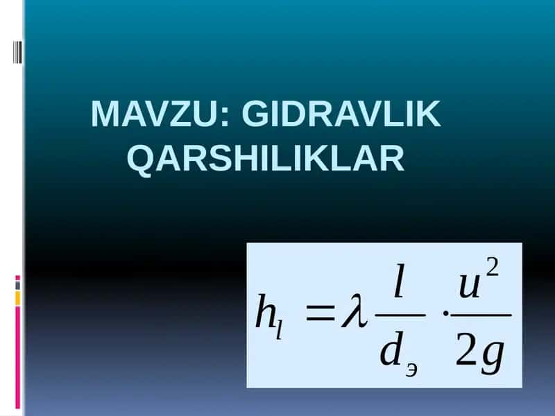 GIDRAVLIK QARSHILIKLAR