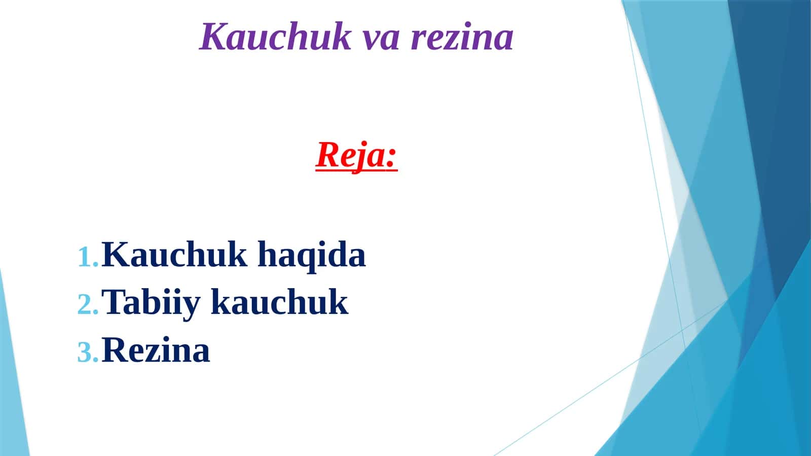 Kauchuk va rezina