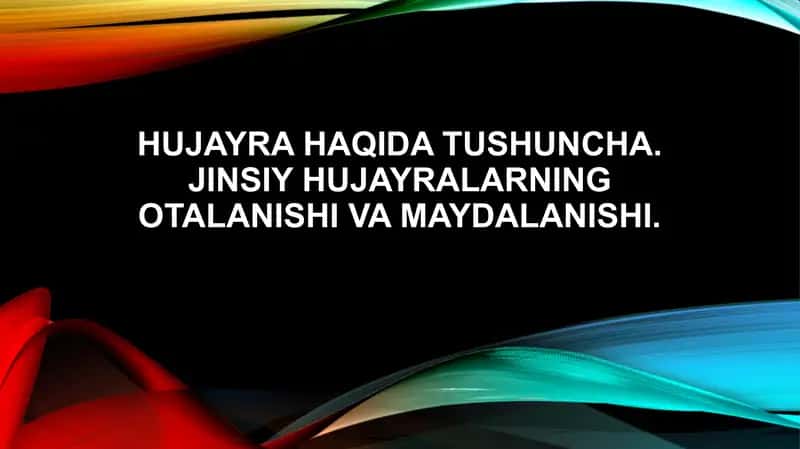 Hujayra haqida tushuncha. Jinsiy hujayralarning otalanishi va maydalanishi.