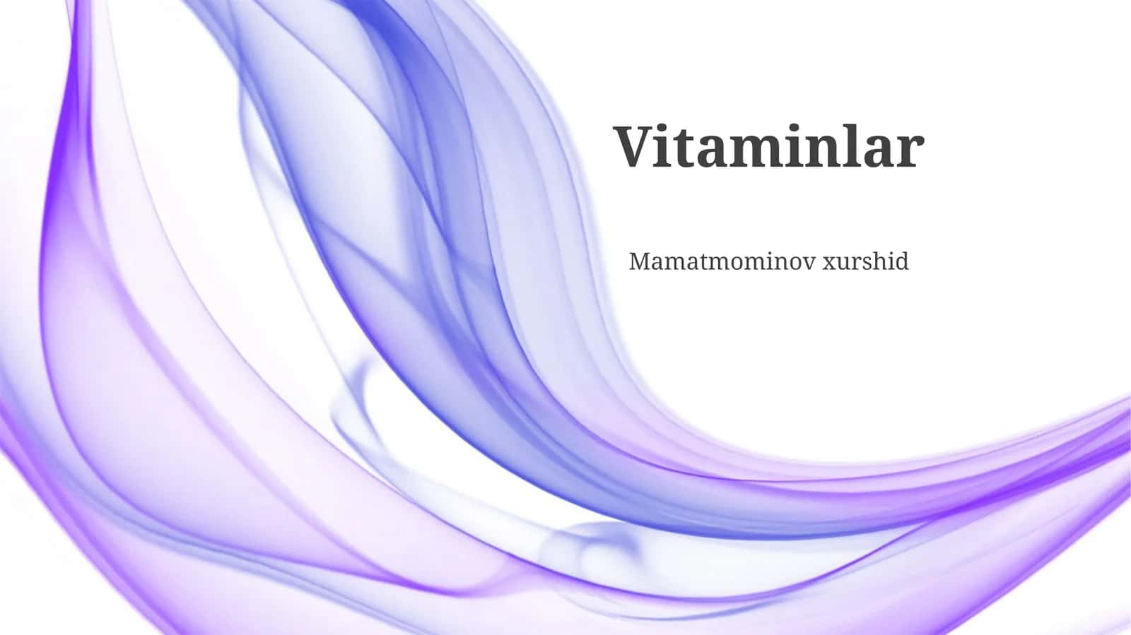Vitaminlar: Ta'rifi, Turlari va Manbalari