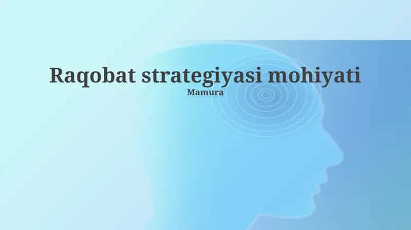 Raqobat strategiyasi mohiyati