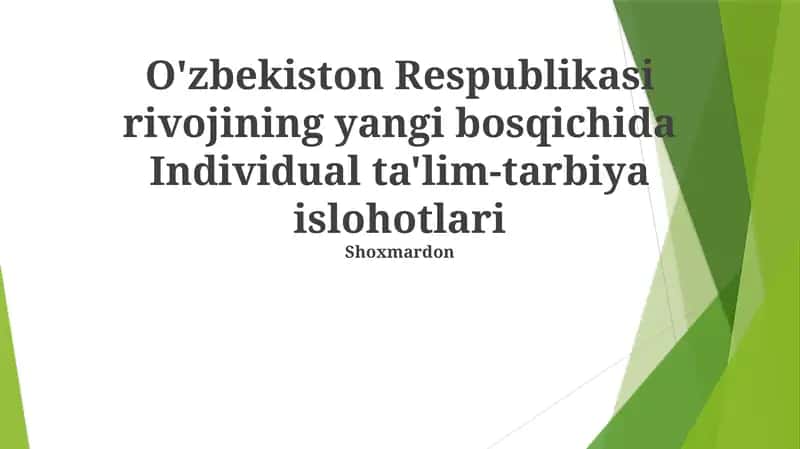 Raqamli Transformatsiya va Ta'limni Modernizatsiya qilish