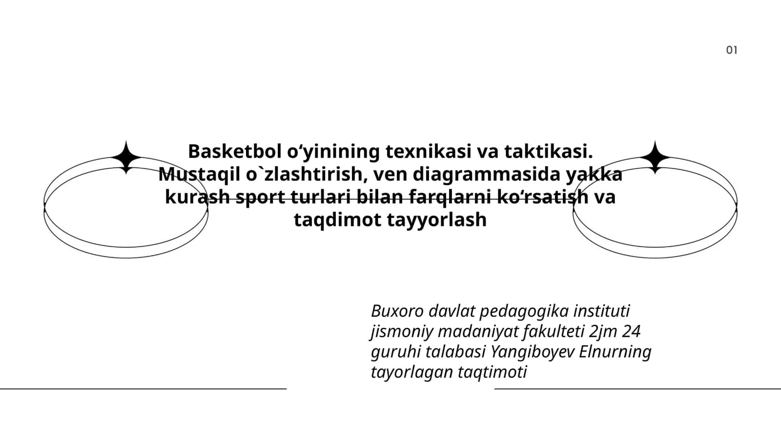 Basketbol o‘yinining texnikasi va taktikasi
