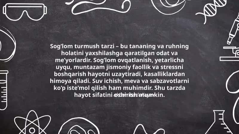 Sog‘lom turmush tarzi
