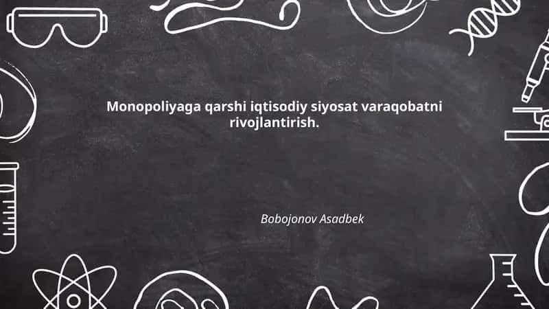 Monopoliyaga qarshi iqtisodiy siyosat varaqobatni rivojlantirish