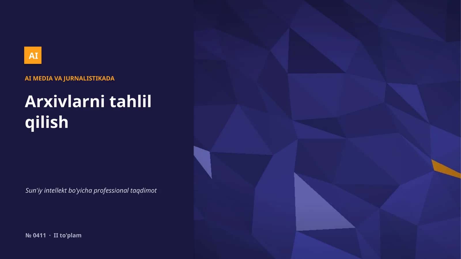 Arxivlarni tahlil qilish